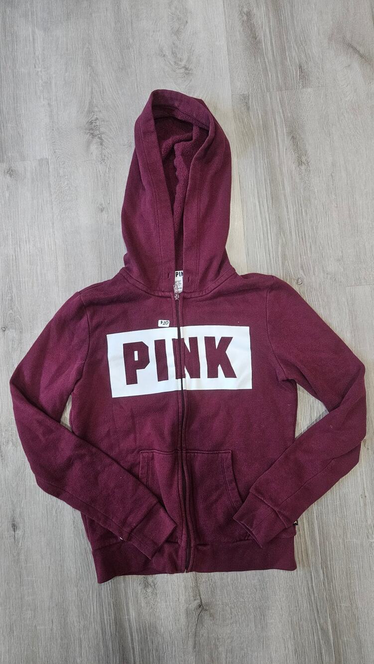 PINK Women's Zip Up Hoodie Size XS